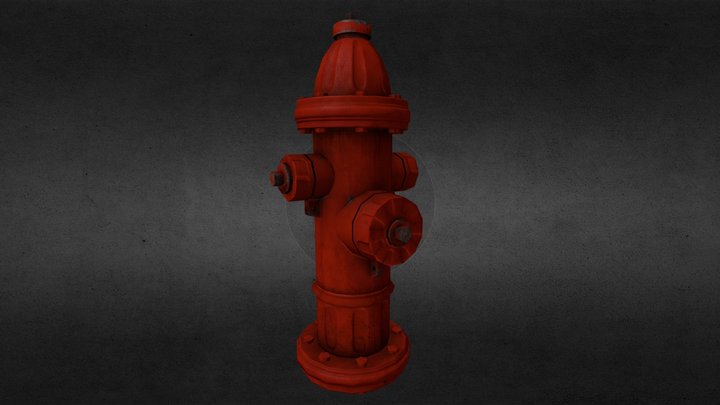 Fire Hydrant (Low Poly) 3D Model