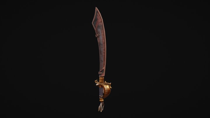 Pirate Sword 3D Model