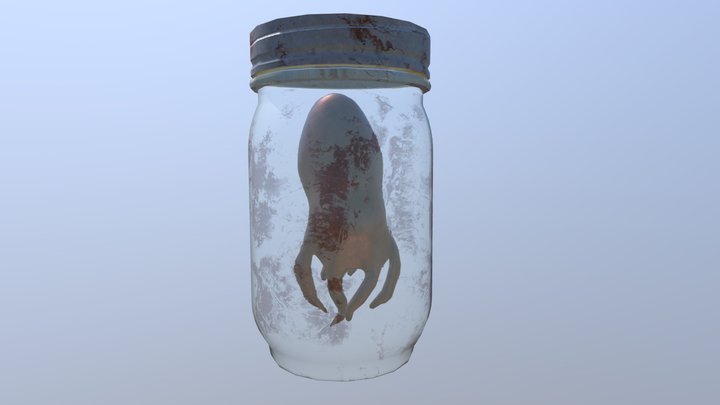 Octopus in jar 3D Model