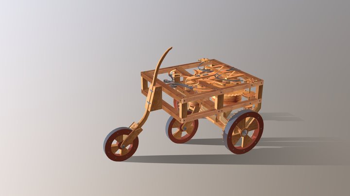 Car Leonardo Da Vinci 3D Model