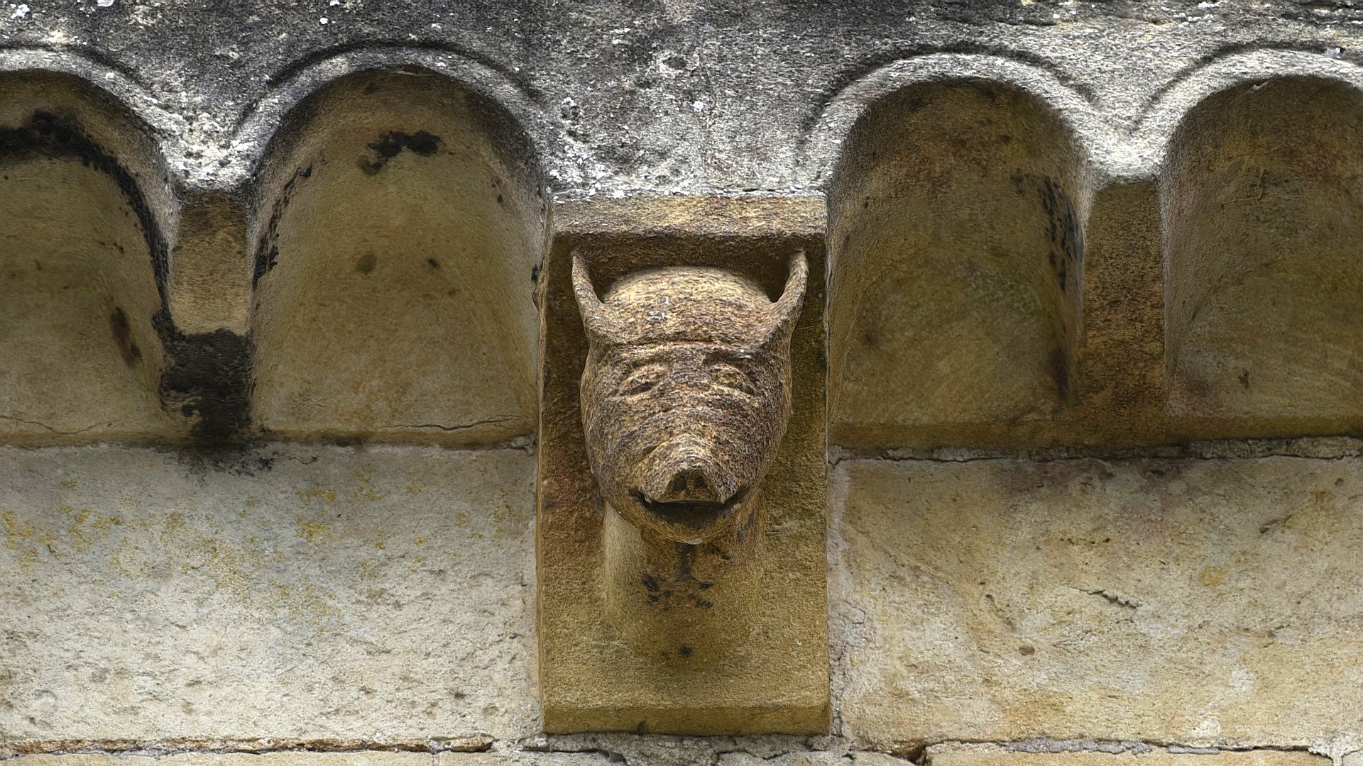 Pig grotesque corbel, Romsey Abbey - 3D model by squeakingcat [96e42b0 ...