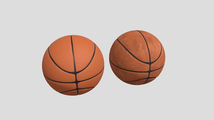 Basketball Dirty and Clean 8K and 4K 3D Model