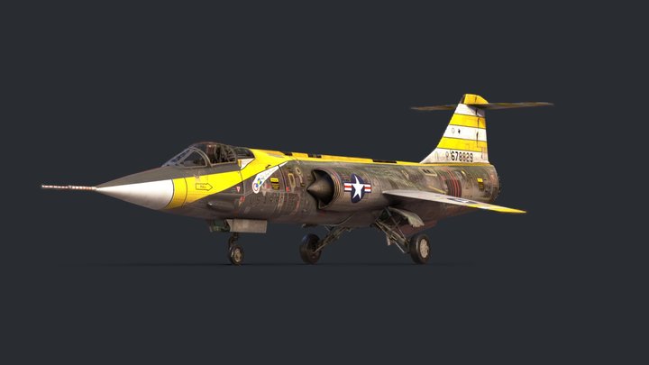 F-104 Starfighter 3D Model