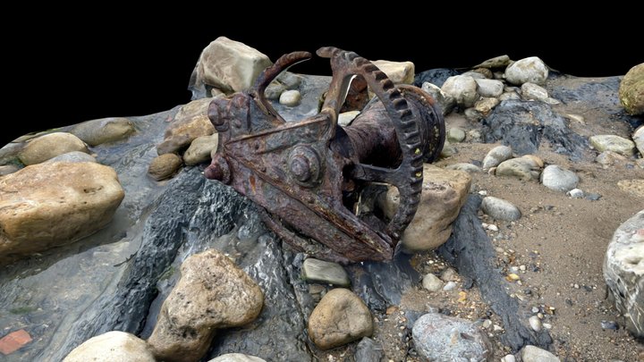Dorset winch wreckage 3D Model