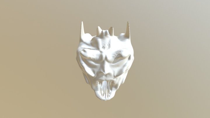 Demon Face 3D Model