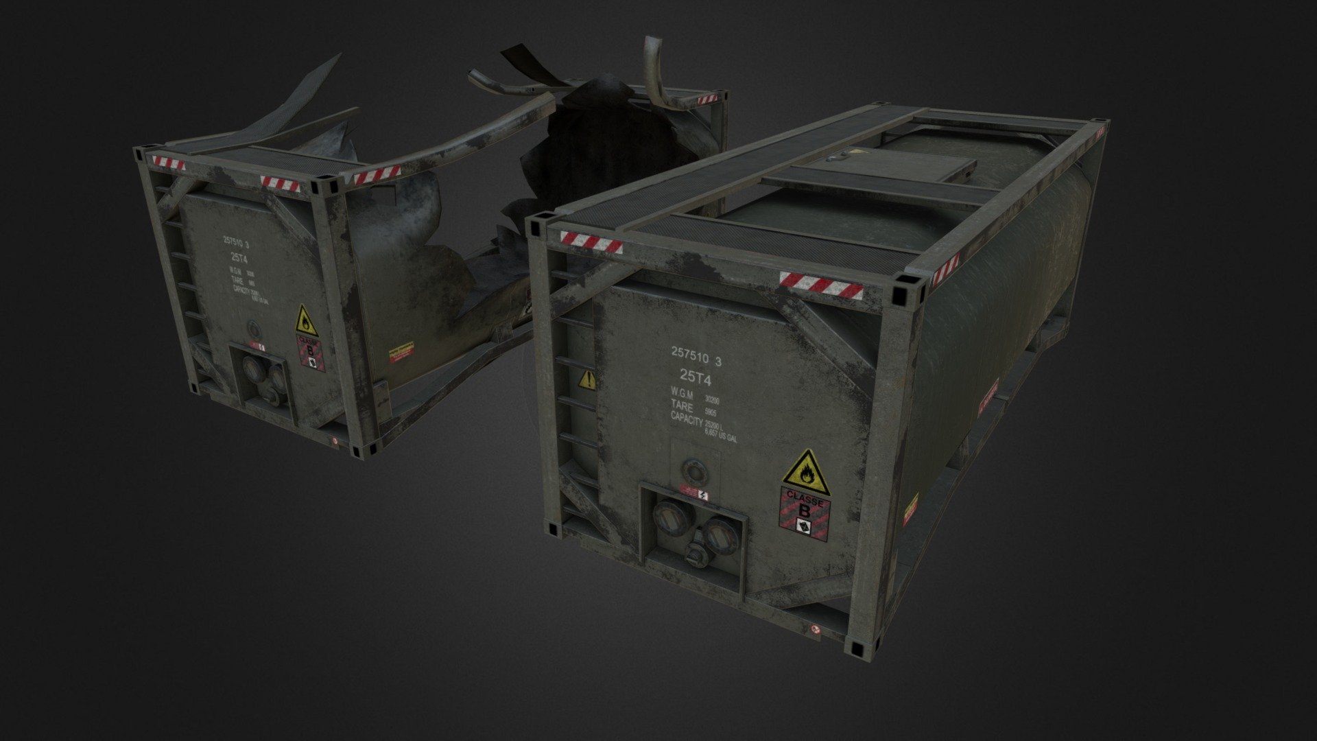 Fuel Storage Tank Container - 3D model by 3dcaster.