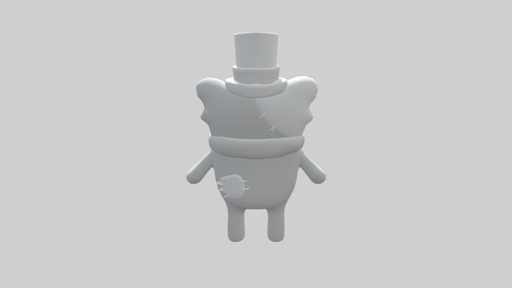 Hamster doll lowpoly 3D Model