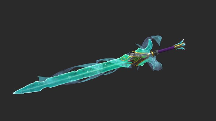 Ice Blade Game Res 3D Model