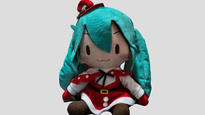 Hatsune Miku Mega Jumbo Nuigurumi Plush 3D Model