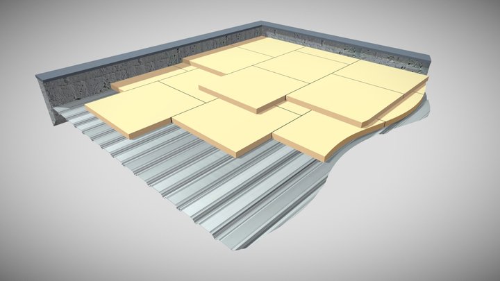 Rangs d'Isolants 3D Model