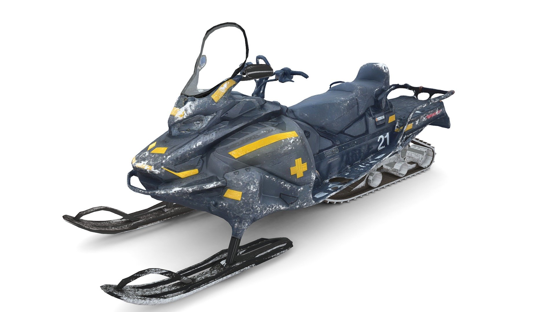 Ski Patrol Snowmobile MEDPOLY - Download Free 3D model by EFX ...