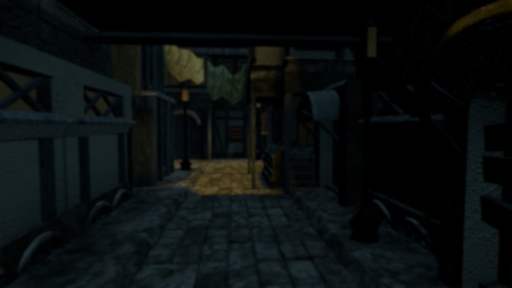 Dark Alleyways 3D Model