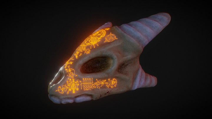 Demon Skull 3D Model