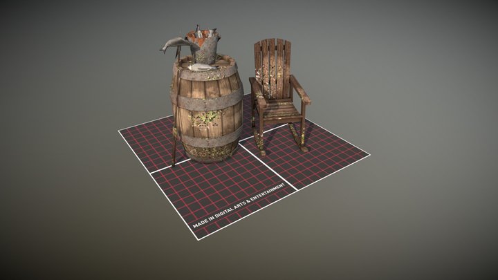 DAE 5 Finished props - By the ocean 3D Model