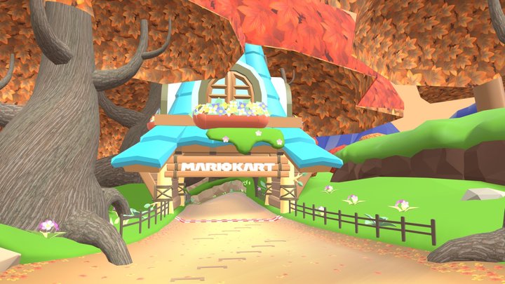 Mario Kart 8 Deluxe - Wii Maple Treeway – Modello 3D gratuito STL