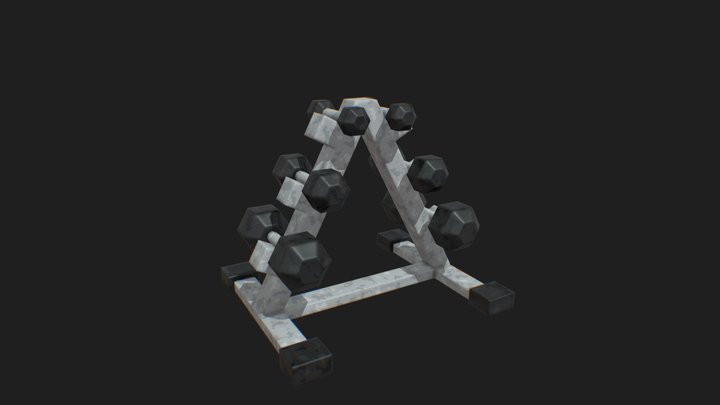 Little Gym Stuff - Storage Rack 3D Model