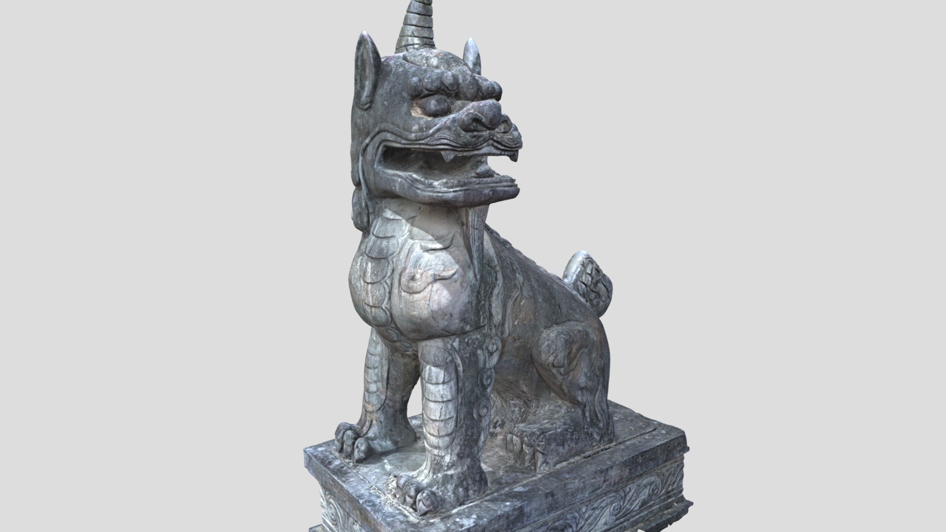 皋陶墓獬豸石狮子Xiezhi - Download Free 3D model by stubfish
