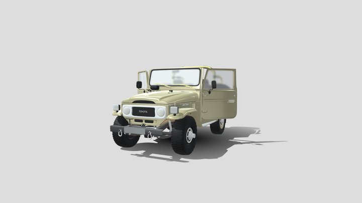 Land Cruiser 3F 3D Model