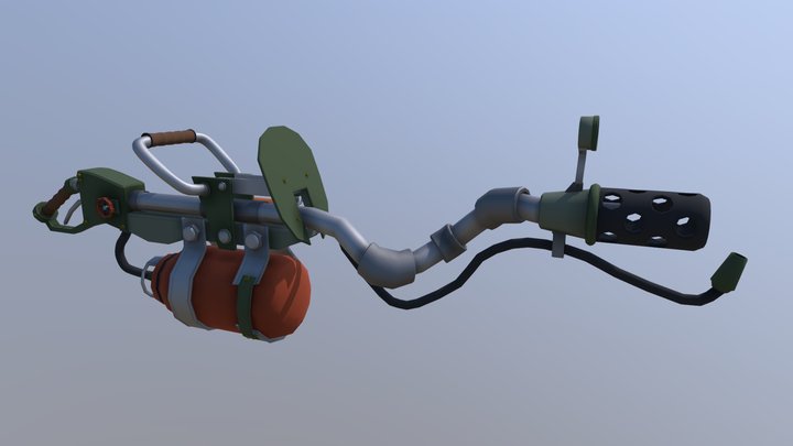 Flamethower Ver2 Draft 3D Model