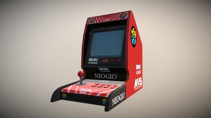 Crt arcade cabinet 3D Model