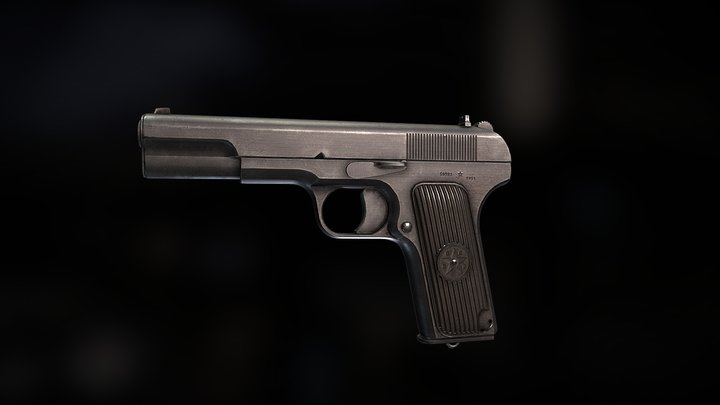 Tokarev TT33 Pistol Rig 3D Model