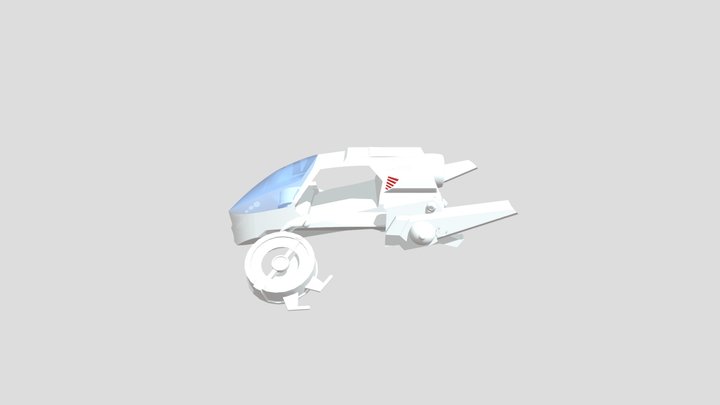 Flying Car R187 aka future car 3D Model