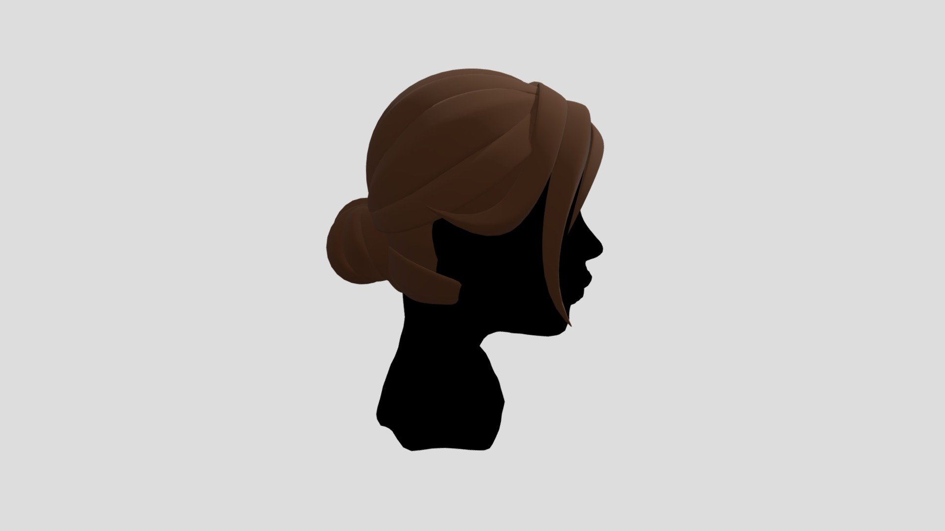 Female Hair Bun - Download Free 3D model by AlexM777 (@AlexM777) [96f38f5]
