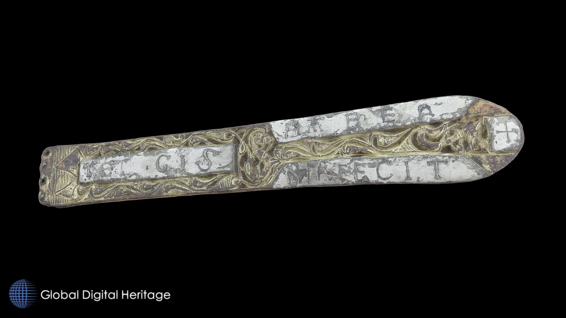 Silver and Gold Belt Fragment, Vrbljani, Bosnia