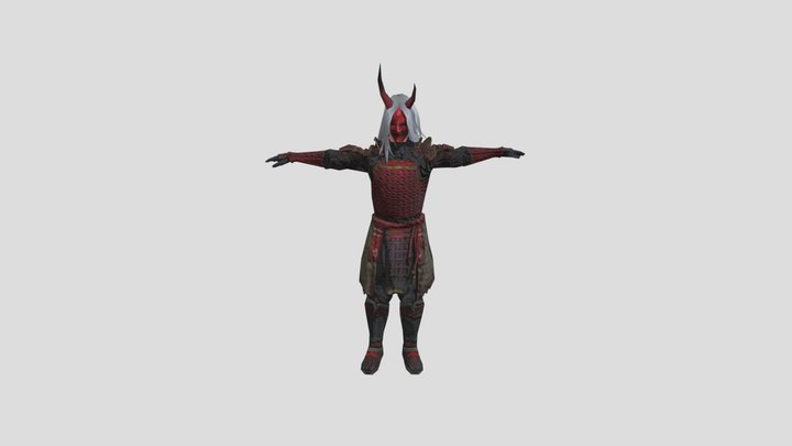 Zombie-samurai-bundle-t-pose-by-saman-ff-shorts 3D Model