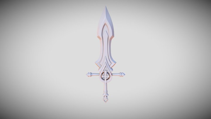 AAC202 Prop :Sword - Michelle Elaine 3D Model