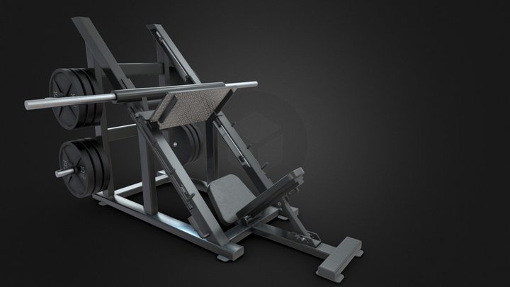 Leg Press Gym Machine 3D Model