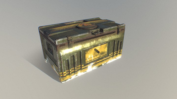 Half-Life Ammo Crate 3D Model
