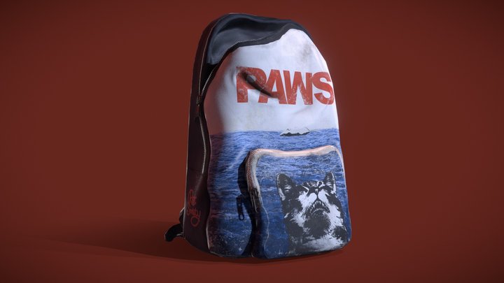 Sculpted Backpack 3D Model