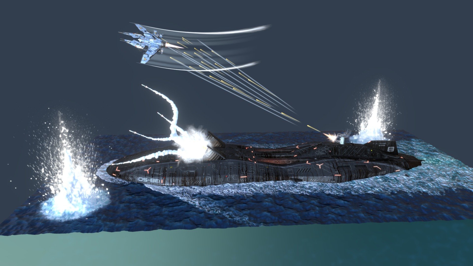 ATTACK ON THE SUBMARINE..!!