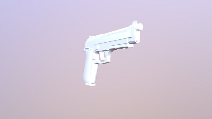 Low Poly Taurus PT92 3D Model