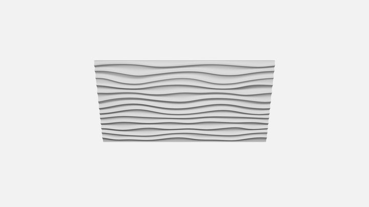Панель 3D Art Decor Хвиля W 341 3D Model