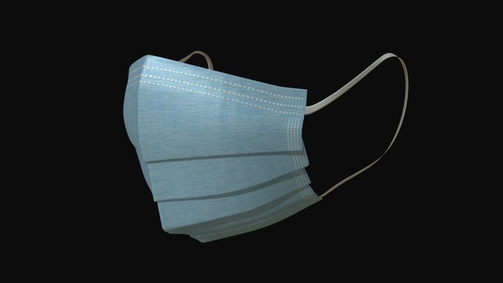 Surgical mask 3D Model