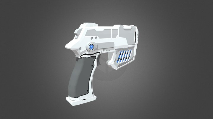 Детализация ДЗ XYZ-School Пистолет 3D Model