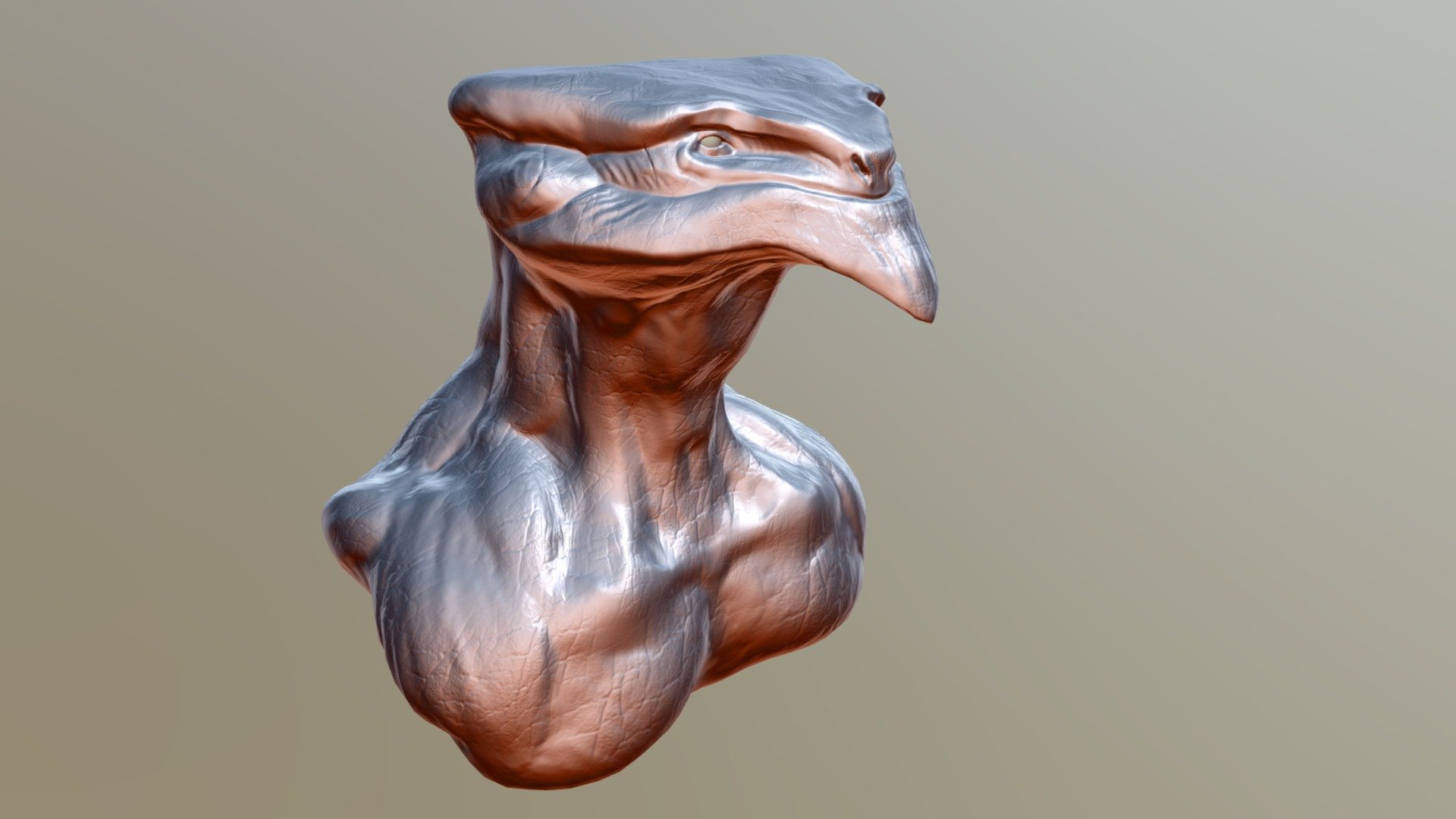 Lava Naga Bust