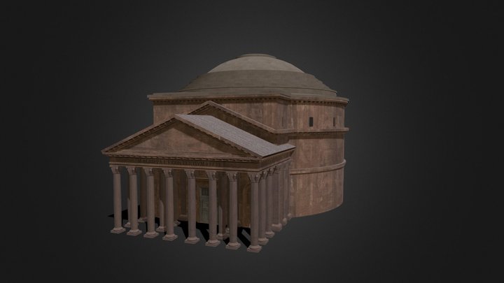 Pantheon in rome 3D Model