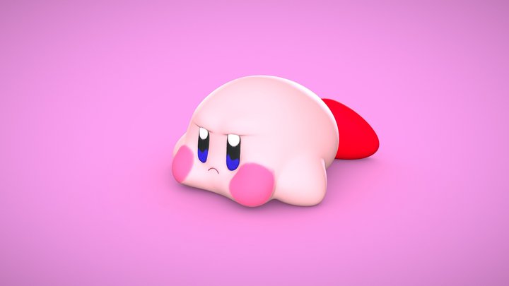 Kirby bored - 3d print 3D Model