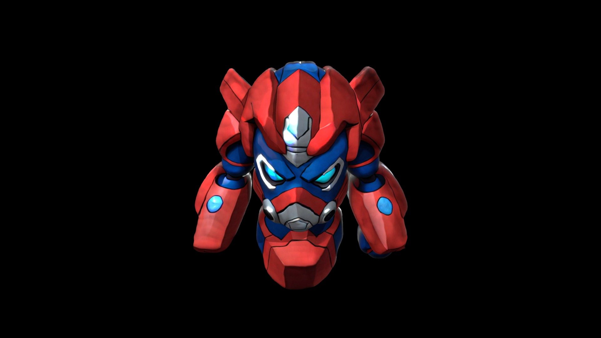 Helmet Mask Robot Cartoon 1117 - Download Free 3D model by klrxyz ...