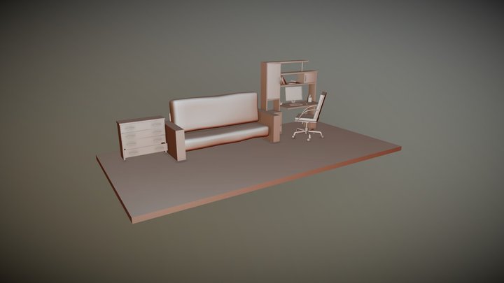 Homework-1 10 Items in my room 3D Model