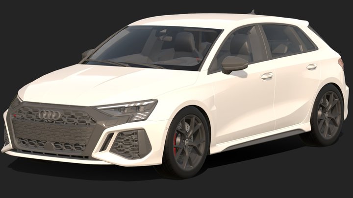 2021 Audi RS3 Sportback – Gratis 3D-model STL