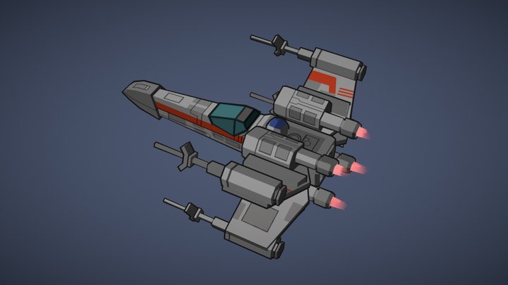 X-wing 3D Model