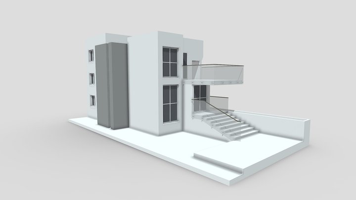 Modern House Architecture 3D Model