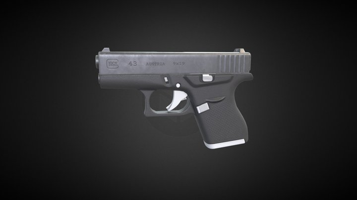 G43 9mm pistol wip 3D Model