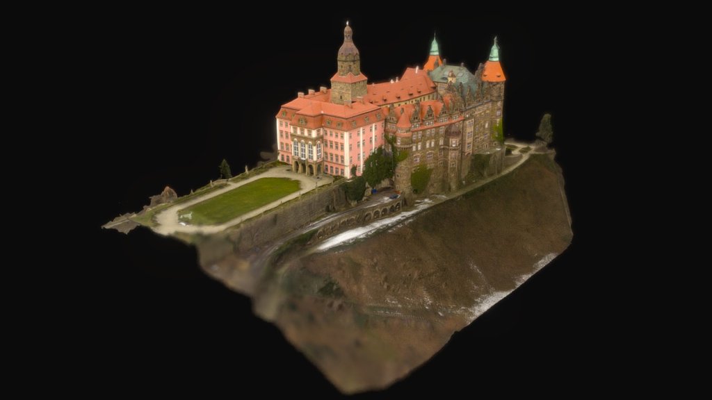 Ksiaz Castle - 3D model by GroundUpStudio [96ff6e2] - Sketchfab