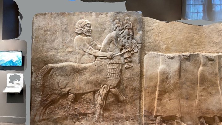 Sargon II Relief at the Oriental Institute 3D Model