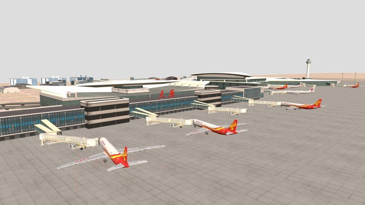 Taiyuan Wusu International Airport 3D Model